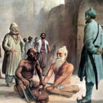 A portrait depicting martyrdom of Bhai Mani Singh Ji Shaheed