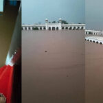 Flood Water enters Gurdwara Kartarpur Sahib Complex in West Punjab as Ravi river overflows after release of water from dams in East Punjab Sikh Siyasat News