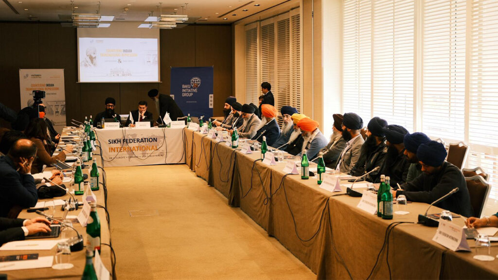 Representatives-of-Sikh-Federation-International-and-Baku-Initiative-Group-attend-a-discussion-meeting-during-a-conference-in-Geneva-on-transnational-repression